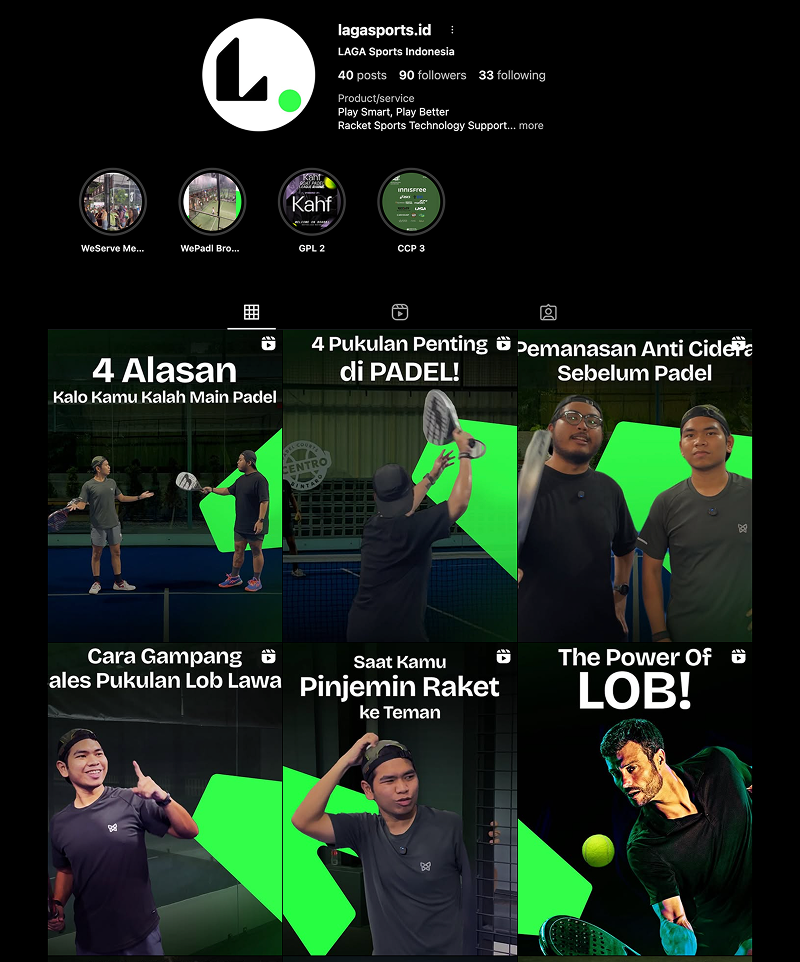 LAGA Sports Instagram